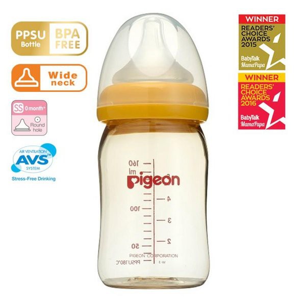 Pigeon Botol SUSU PPSU 160 Ml Wide Neck Peristaltic Plus Nipple 9943