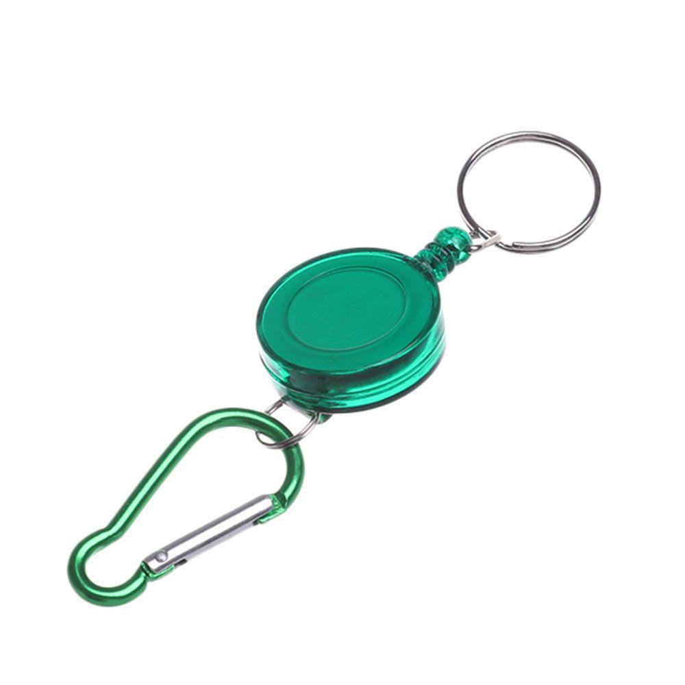 R-flower Retractable Key Chain Security Belt Labu Gesper Lencana Gantungan Kunci Pancing