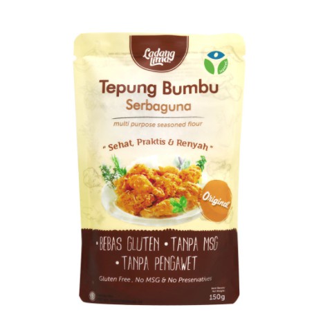 Tepung Bumbu Ladang Lima No MSG 150gr Tepung Bumbu Goreng Sehat Serba Guna - Ladang Lima