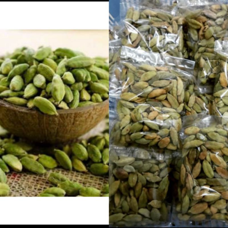 

Kapulaga Hijau / Kapulaga India / Cardamom King Size 100 gram