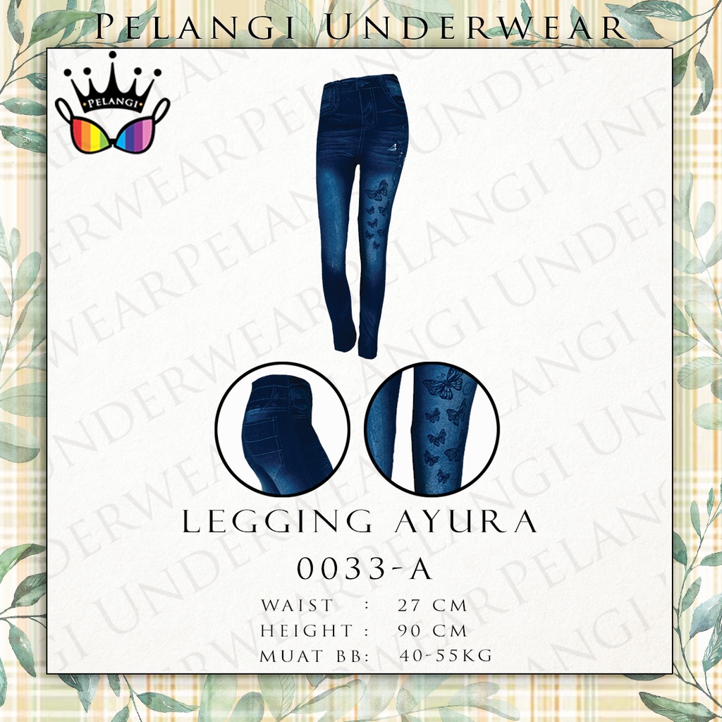 Legging Jeans Dewasa Rajut Polyester