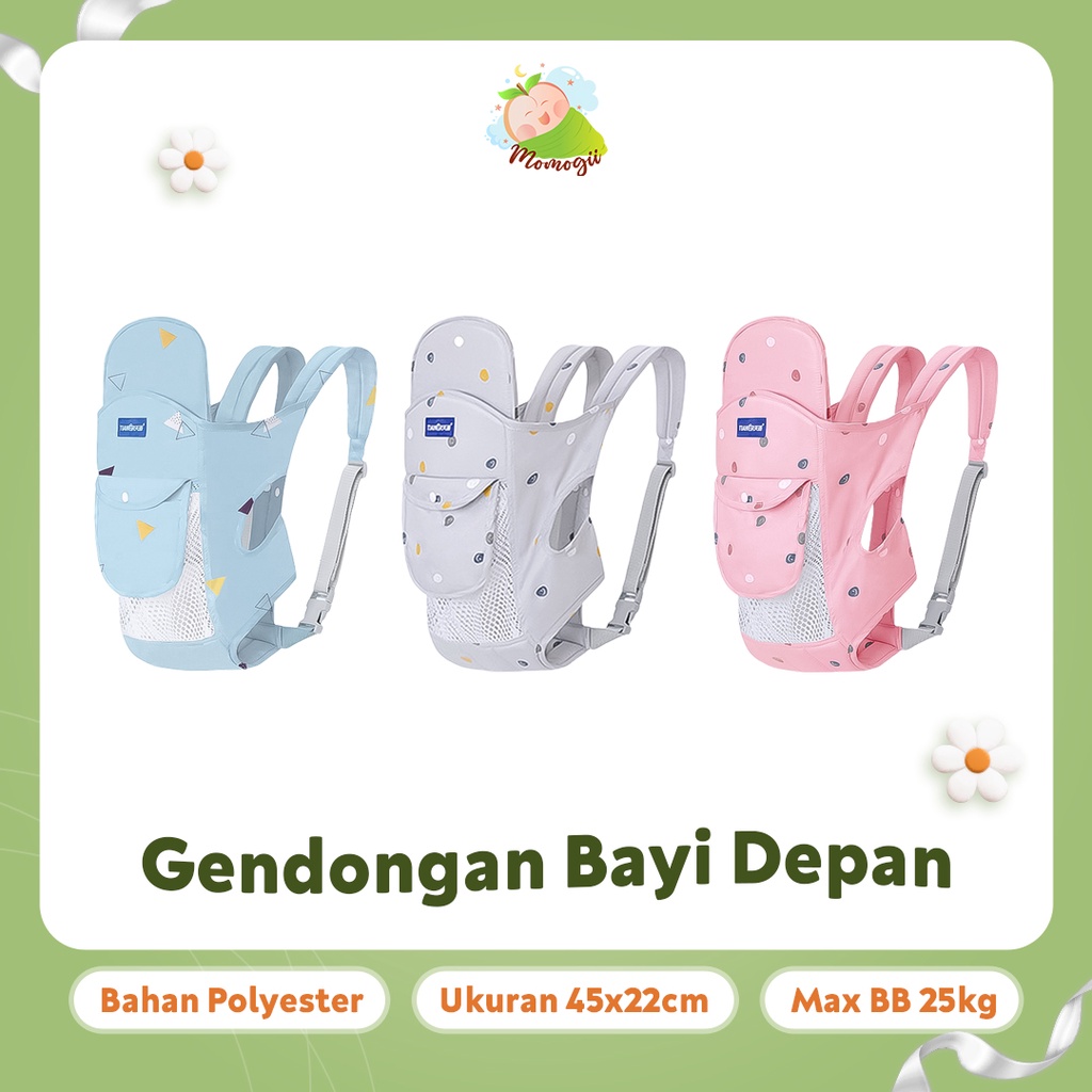 MOMOGII Gendongan Bayi Depan  Hipseat Baby Carrier