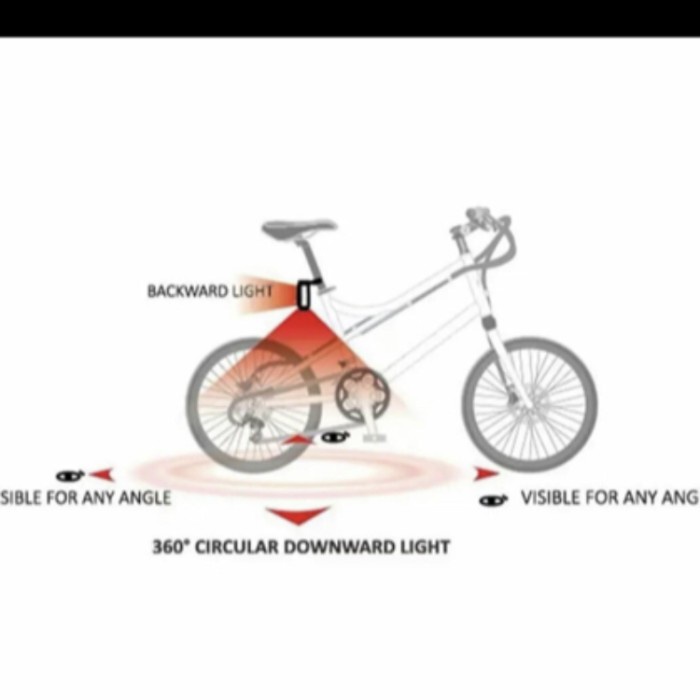 Lampu belakang sepeda rechargeable