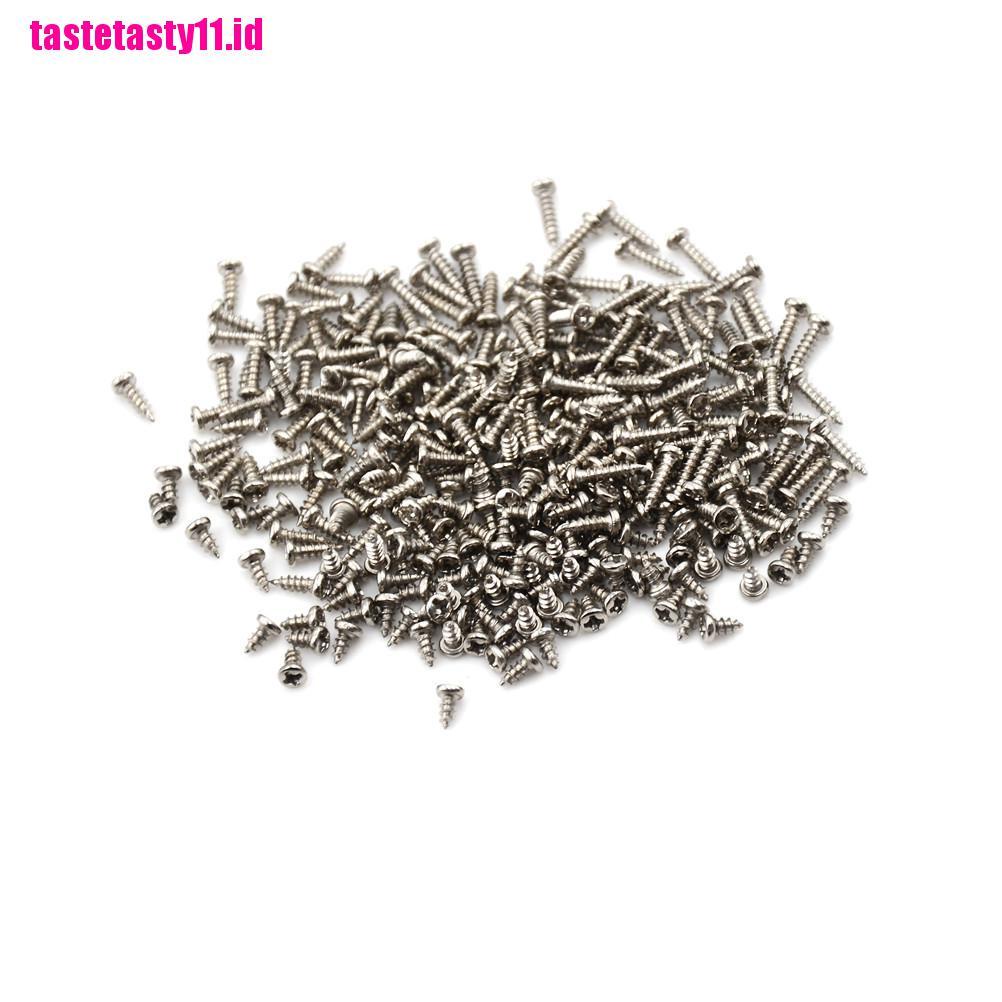 【TTID】100pcs M2 Screw Thread Diameter Round Head Cross Screws Self Tapping Scre