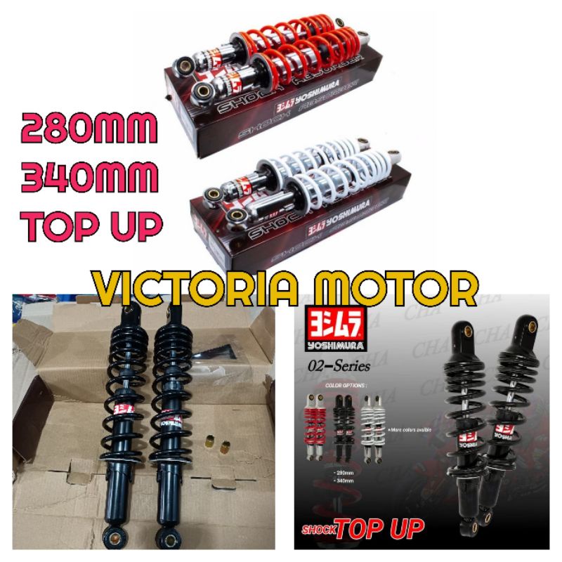 Shockbreker Yoshimura UK 340 mm Kharisma Revo Supra X Honda grand RX king Model Top Up