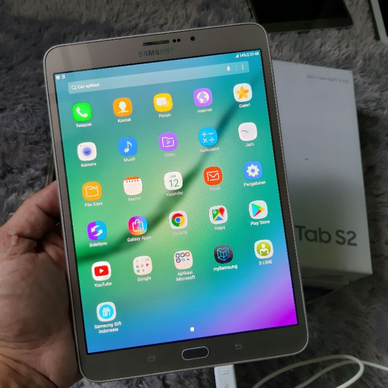 Samsung Galaxy Tab S2 3/32 8&quot; fulset second berkualitas