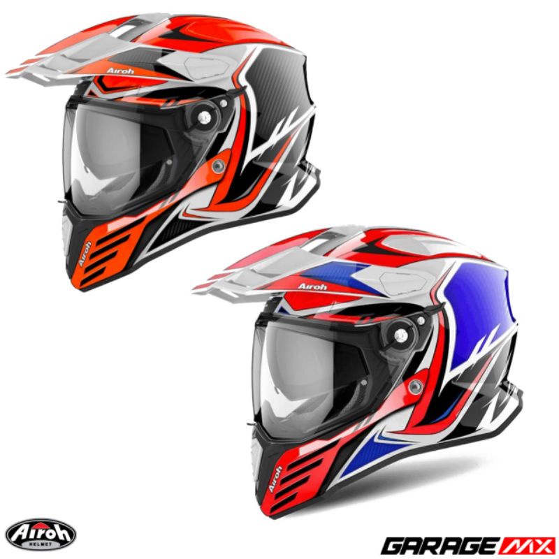 HELM AIROH COMMANDER GRAPHIC MATT ORIGINAL.HELM AIROH.HELM AIROH SUPERMOTO.HELM SUPERMOTO