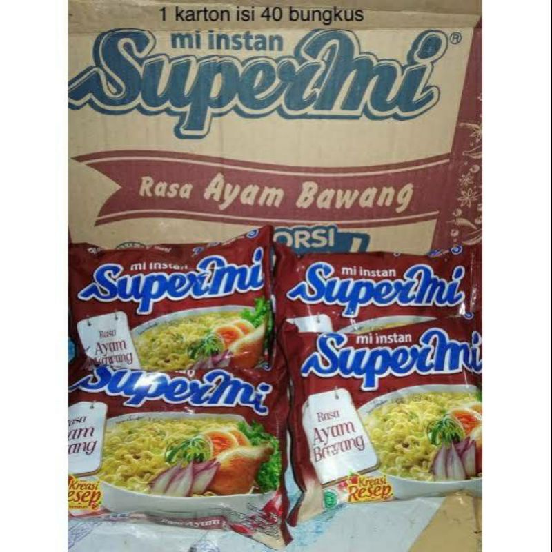 supermi mi instan rasa ayam bawang