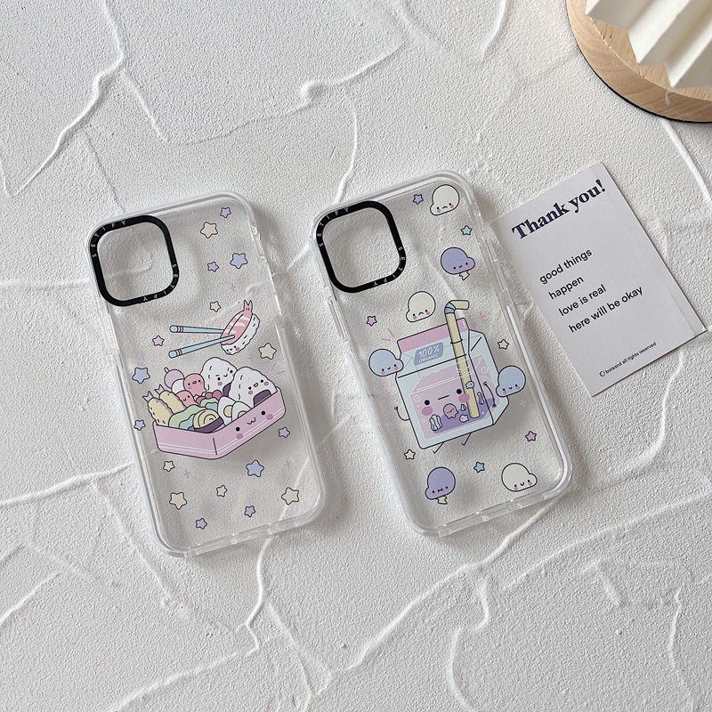 Casing Soft Case Motif Bento &amp; Juice Untuk iPhone 11 / 12 / 13 Promax / 7 / 8 + / X / XR / Xs Max