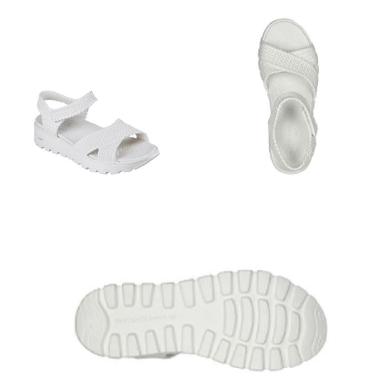 SANDAL LEISURE WANITA SKECHERS ARCH FIT FIT FOOTSTEPS