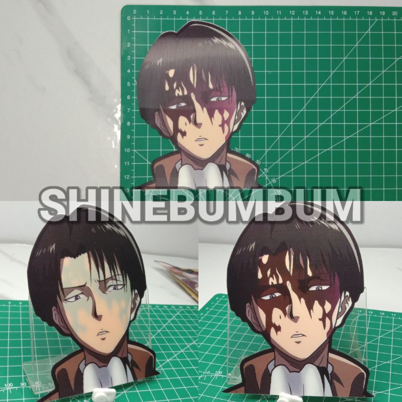 3D Sticker Lenticular Anime Attack on Titan (tahan air)