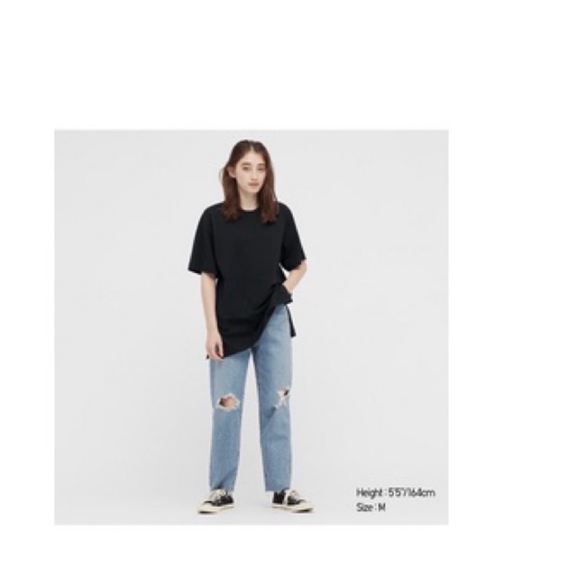 kaos wanita oversize uniqlo sale