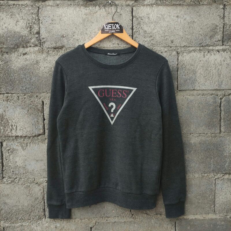 crewneck guess second crewneck guess preloved crewneck guess original crewneck guess jeans