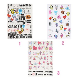  Stiker  K Pop BT21  untuk Dekorasi Laptop HP  Kerajinan 