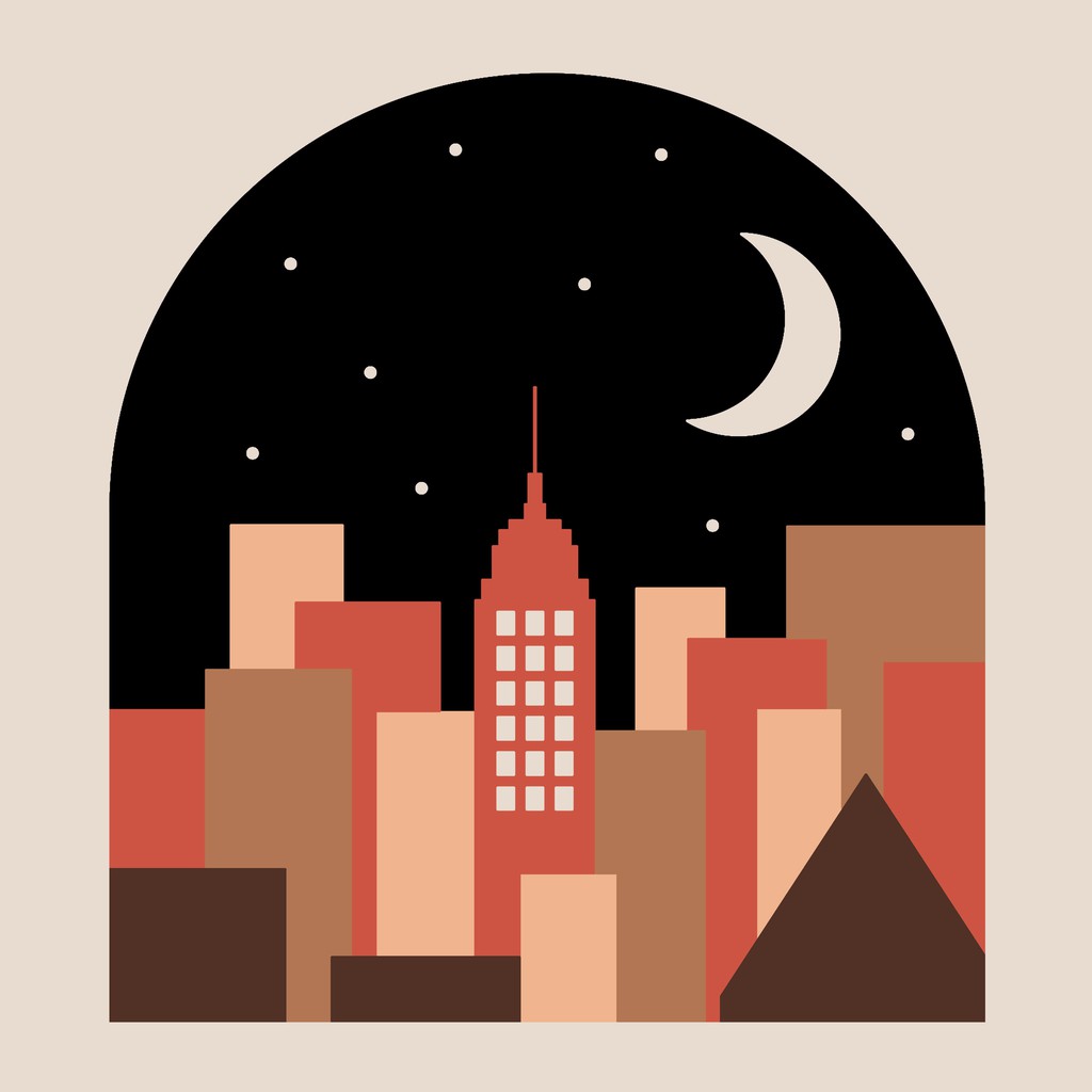 

tyvf Paint by Numbers Kit: City Nht Series - The Empire State Paint Inc. ID Painting by Number