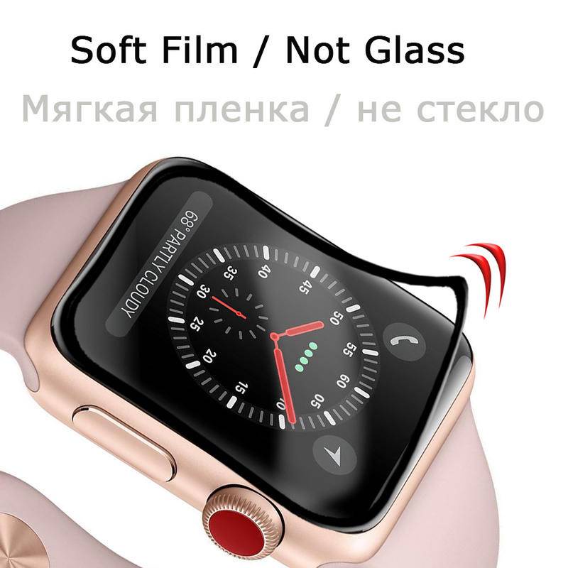 Screen Protector for Apple Watch Film 38MM 40MM 41MM 44MM 42MM 45MM Not Tempered Glass For Apple Watch Screen Protector Film 7 6 SE 5 4 3 2 1SE