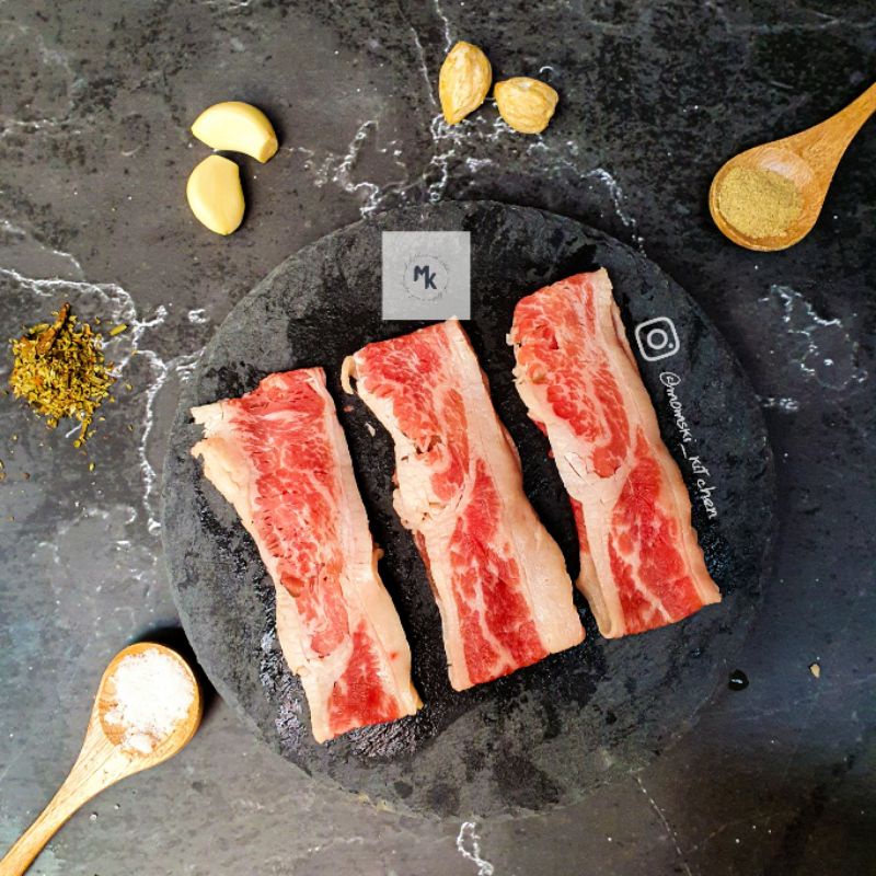 Daging Sapi Slice Tipis YOSHINOYA USA|DAGING SHORT PLATE USA Murah Bandung | BEEF SLICE Bandung (500