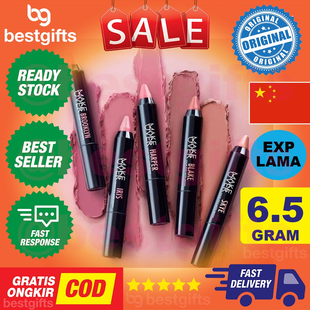 MAKE OVER MAKEOVER COLOR STICK MATTE CRAYON LIPSTIK LIPSTICK LIP GLOSS TINT STIK STICK 2.6 GRAM