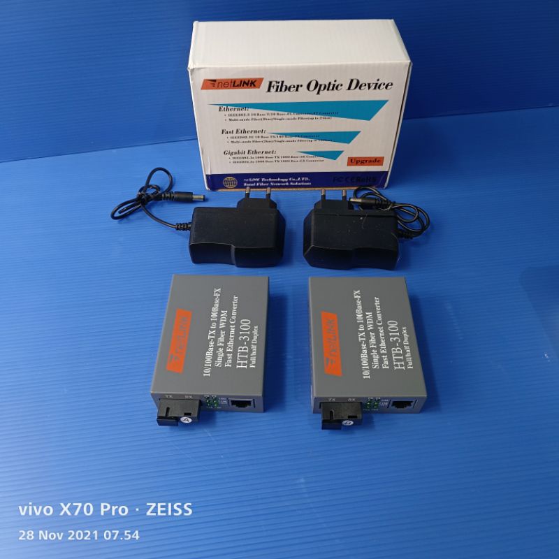 htb 10/100/htb A dan B media converter