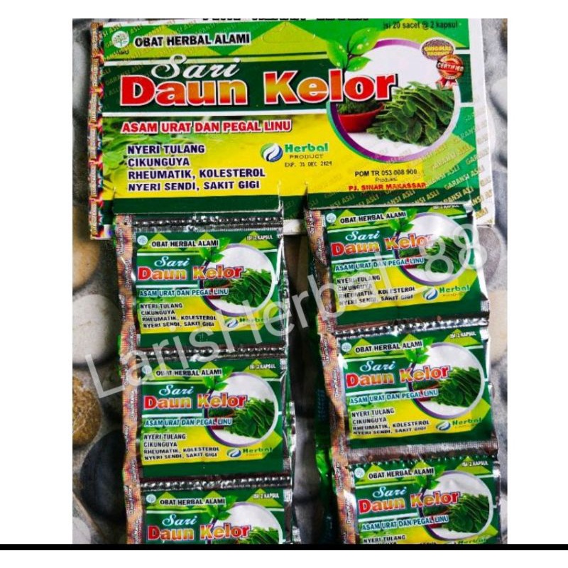 

KAPSUL ASAM URAT DAUN KELOR 20 Saset / gantung