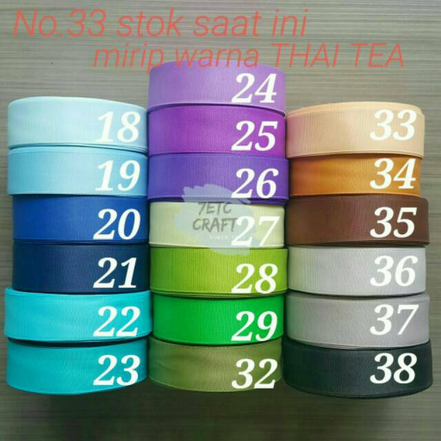 Pita Grosgrain 3/4" (2 cm) | Shopee Indonesia