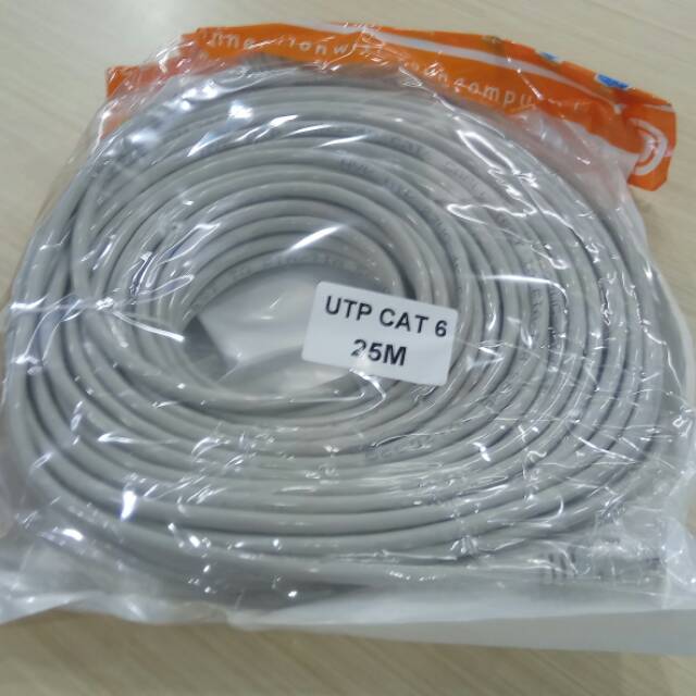 Kabel LAN cat6 25M UTP cable Lan 25 meter High Quality kabel lan cat 6