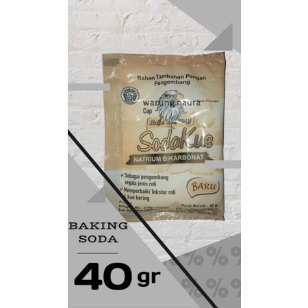 

Baking soda / soda kue 40gr