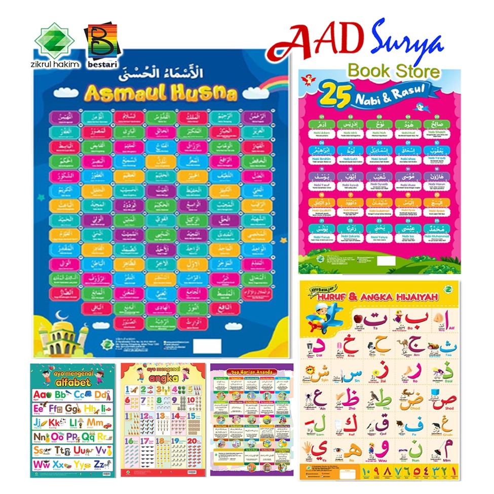 POSTER EDUKASI ANAK - APE PAUD - Pakai mata ayam tinggal gantung  - ZIKRUL HAKIM