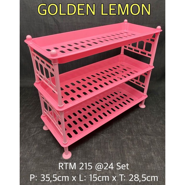 Rak Serbaguna Susun 3 Golden Lemon