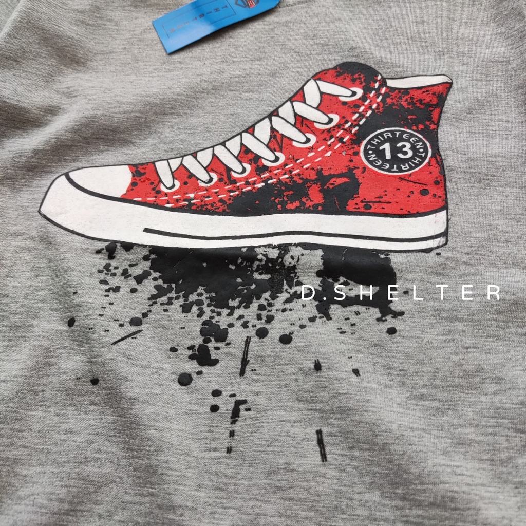 Kaos Anak Thirteen Abu Sepatu