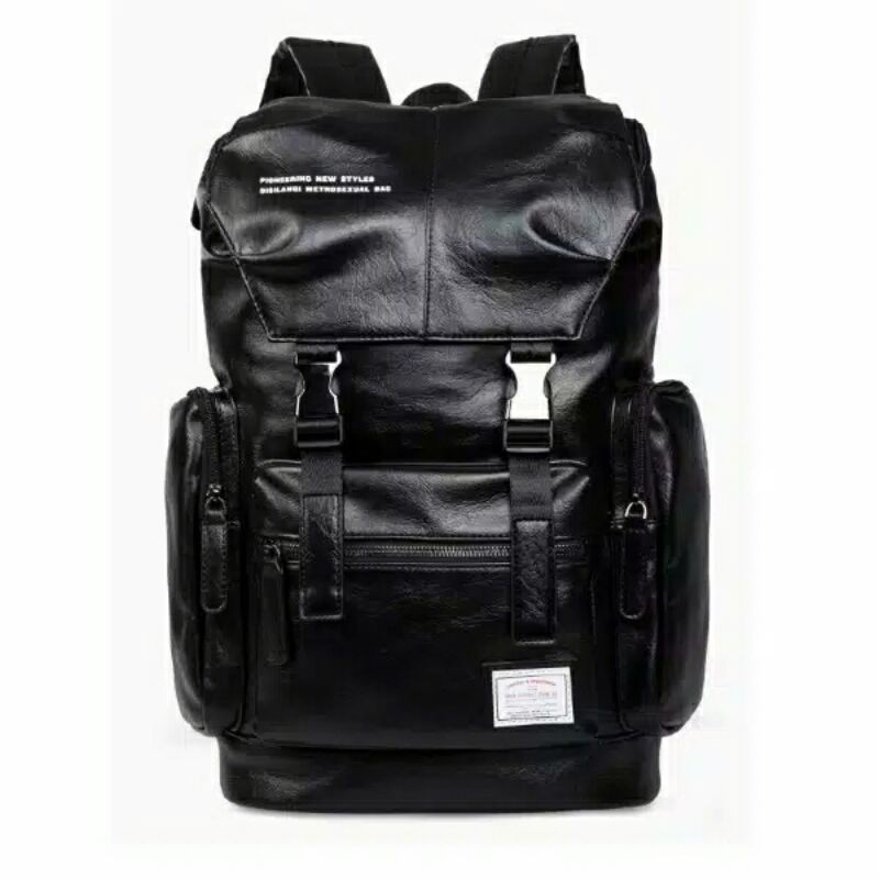 TAS RANSEL KULIT PRIA TAS BACKPACK KERJA TAS KULIAH PRIA