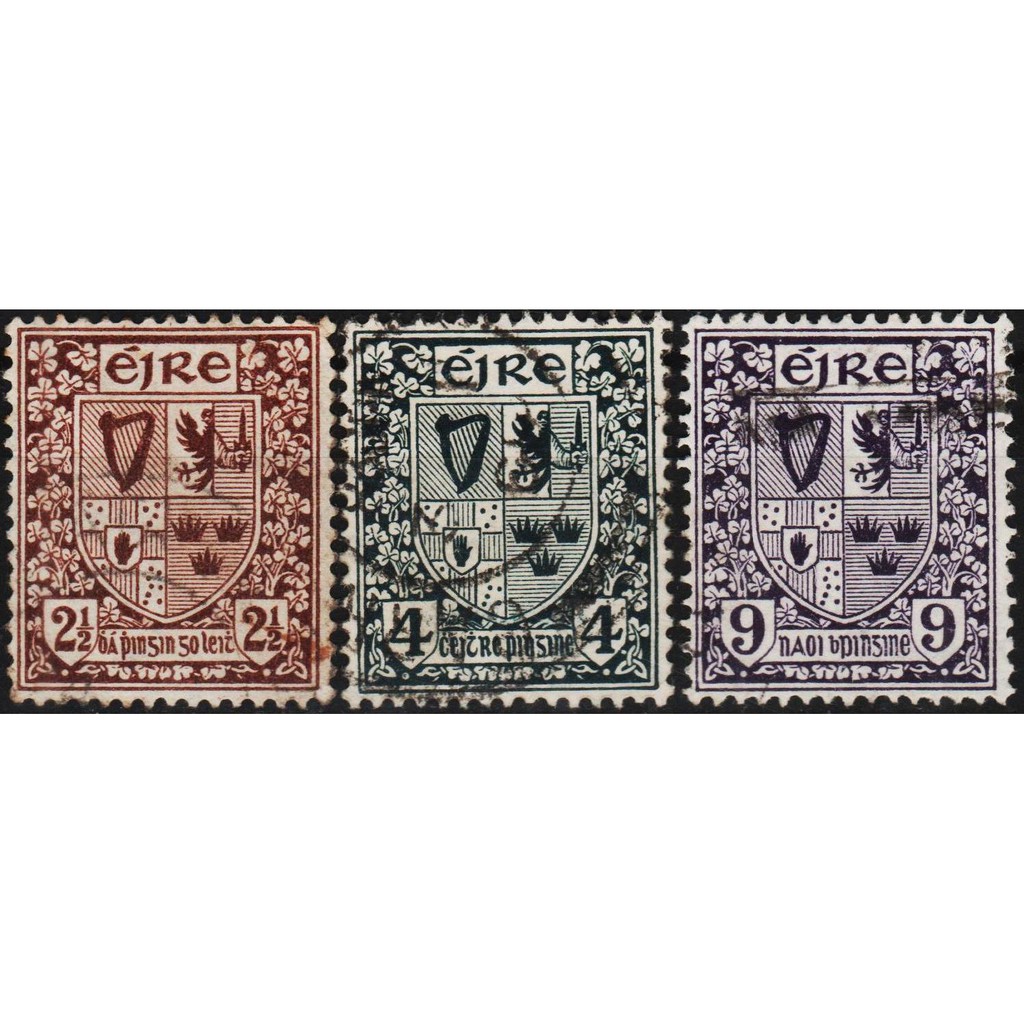 

Perangko Filateli #L71 - Ireland VFU 3v 1922 -1923 New Daily Stamp