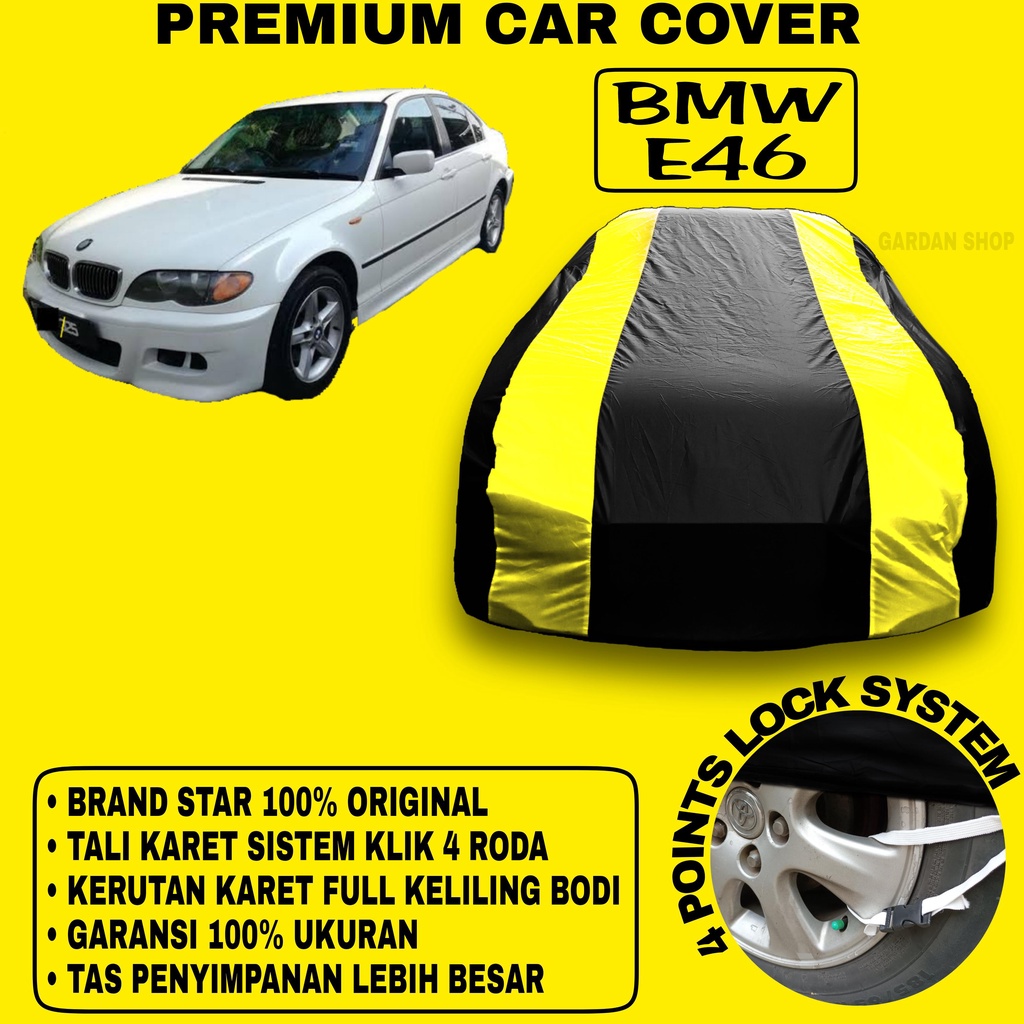 Body Cover BMW E46 Sarung Strip KUNING Penutup Pelindung Bodi Mobil Bmw E46 PREMIUM