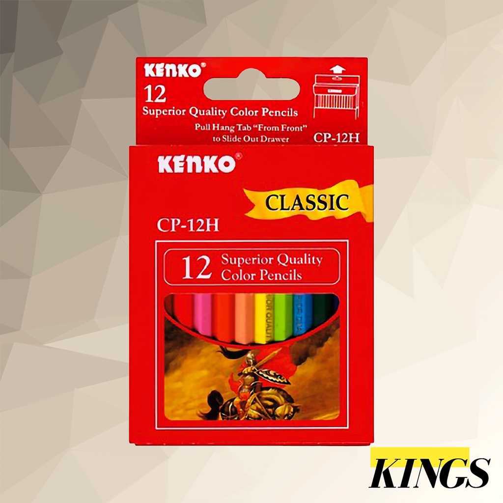 

Kenko Color Pencils / Pensil Warna Kecil 12 Warna CP-12H