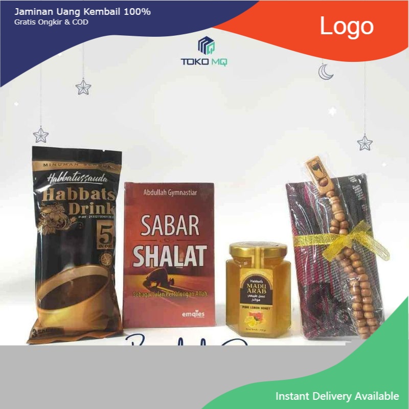

Hampers Berkah Series (Madu Mawalih 250gr | Habbats Drink | Buku Aa Gym | Sejadah & Tasbih)