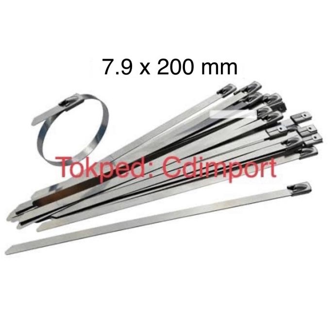 

Office & Stationery | Document Organizer | Stainless Cable Ties - Kabel Tis Stainless 7.9 X 200 Mm - 100Pcs | Best Seller