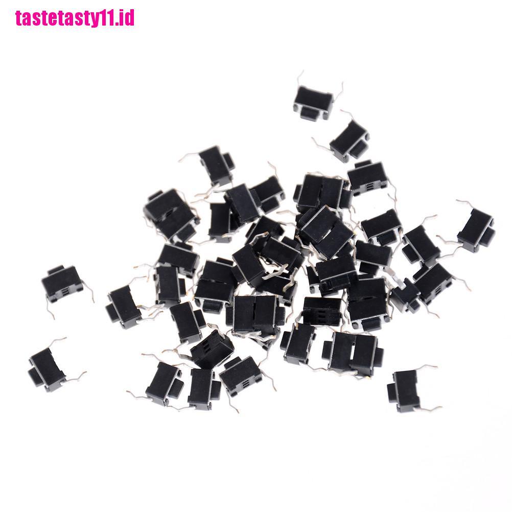 30x Tombol Tekan Momentary Tactile 2 Pin DIP Melalui Lubang