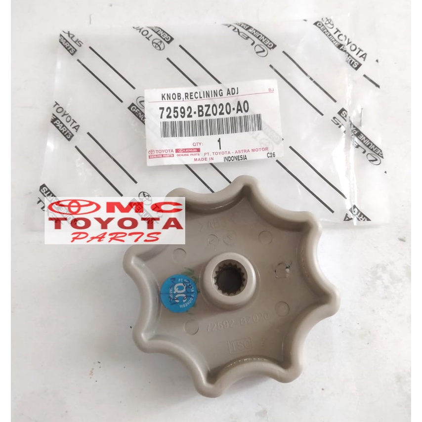 Putaran Stelan Knob Knop Jok Avanza Xenia Rush Terios Innova 72592-BZ020-A0