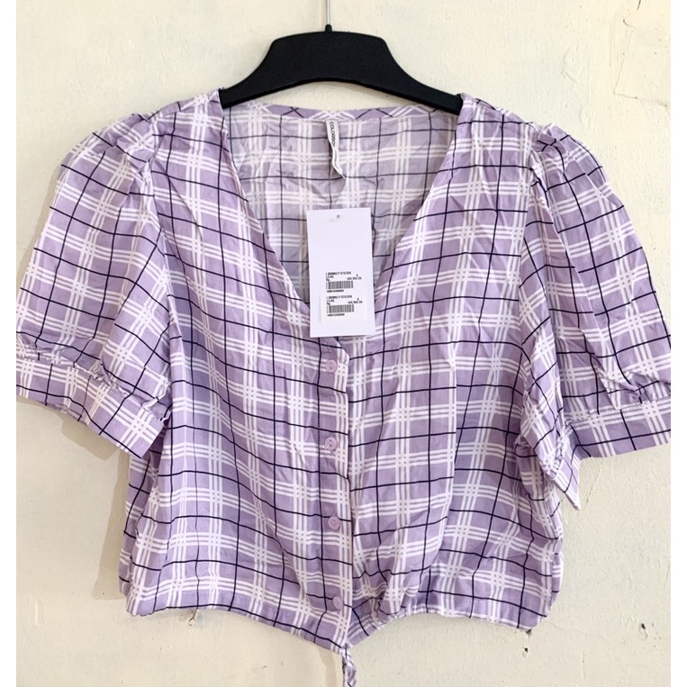 Ready siap kirim blouse crop colorbox sale