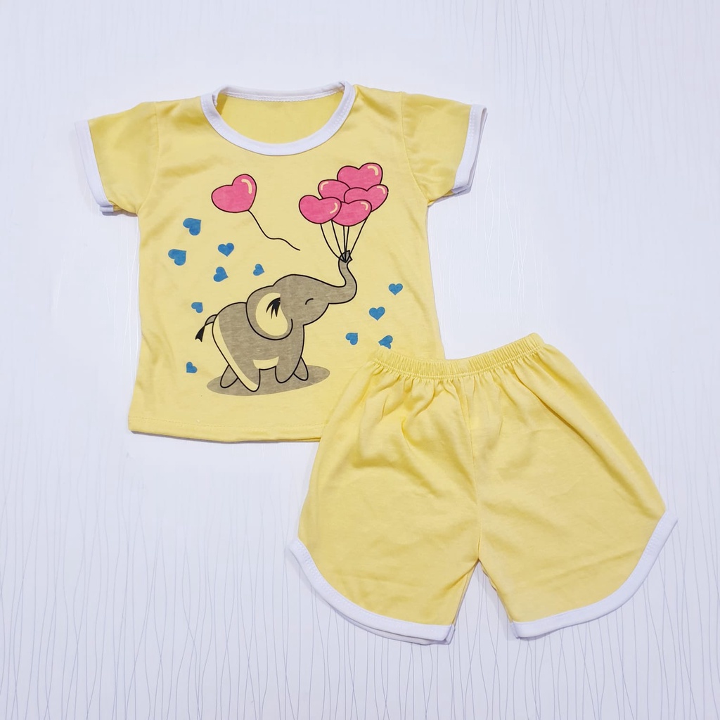 COD Baby alicia pakaian pendek bayi perempuan celana bis / set baju bayi baby