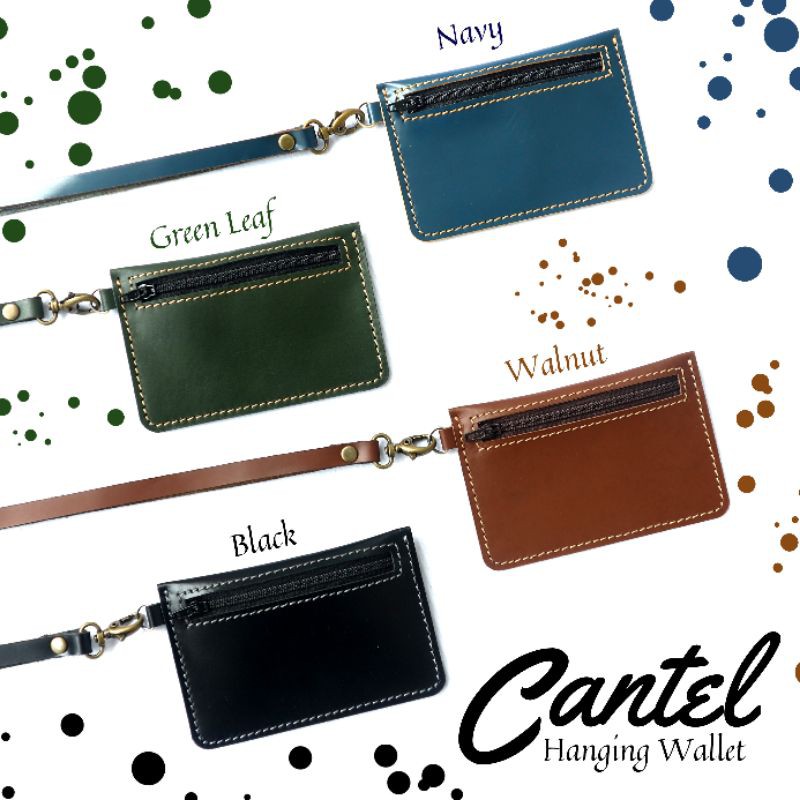 Hanging Wallet Kulit Asli Sako Wallet Card Wallet Dompet Kartu Card Holder Gantung