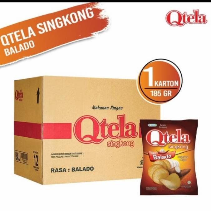 

Qtella Singkong Balado 185 gr ( 12 pcs )