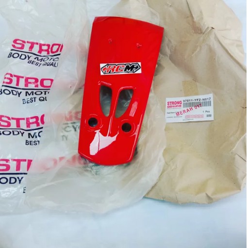 COVER BODI BODY PANEL DADA TENGAH DEPAN DASI DPN FIZR F1ZR FIZ-R MERK STRONG MERAH