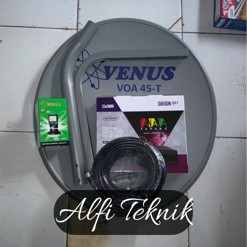 paket lengkap parabola tanaka 45cm ninmedia orionsky