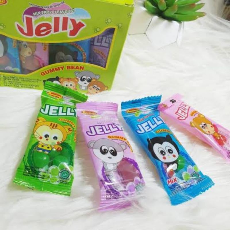 

Permen Jelly jely gummy bean permen aneka rasa buah