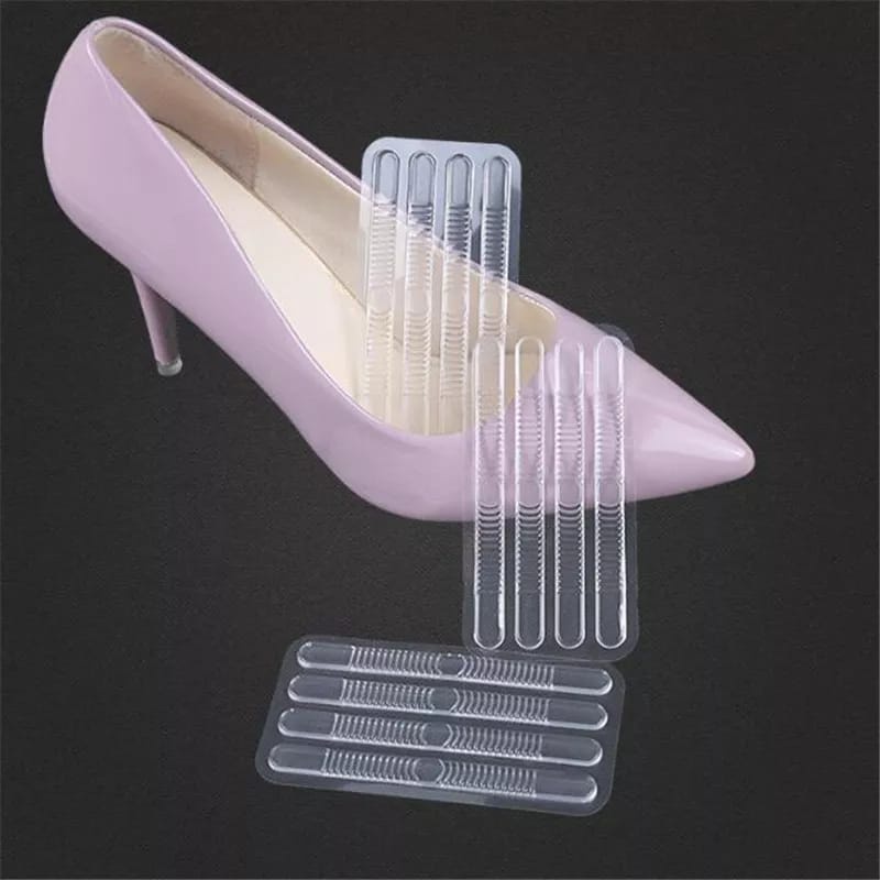 SET ISI 4  SILICON GEL UNTUK SEPATU TALI ANTI LECET PELINDUNG KULIT KAKI INSOLE SILICON WANITA