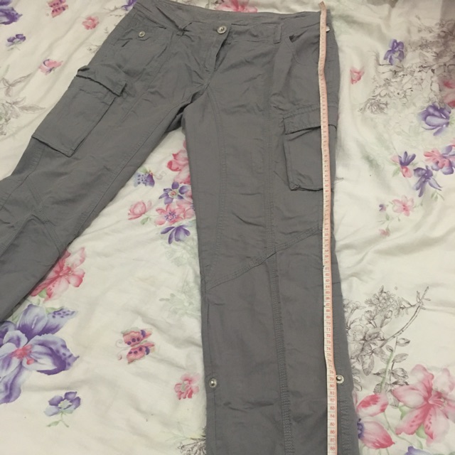 Preloved Celana Katun Cargo S. Oliver warna Abu2 Size 38
