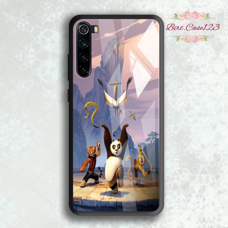 back case glass KUNGFU PANDA Oppo A3s A1k A5 A9 2020 A7 F9 A5s A31 A52 A53 A92 A37 A57 A59 BC5026