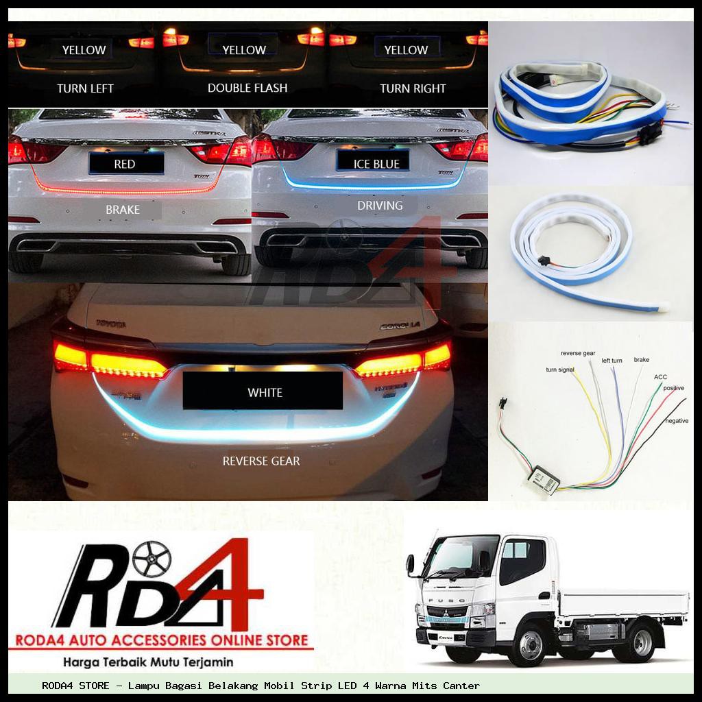 Lampu Bagasi Belakang Mobil Strip LED 4 Warna Mits Canter