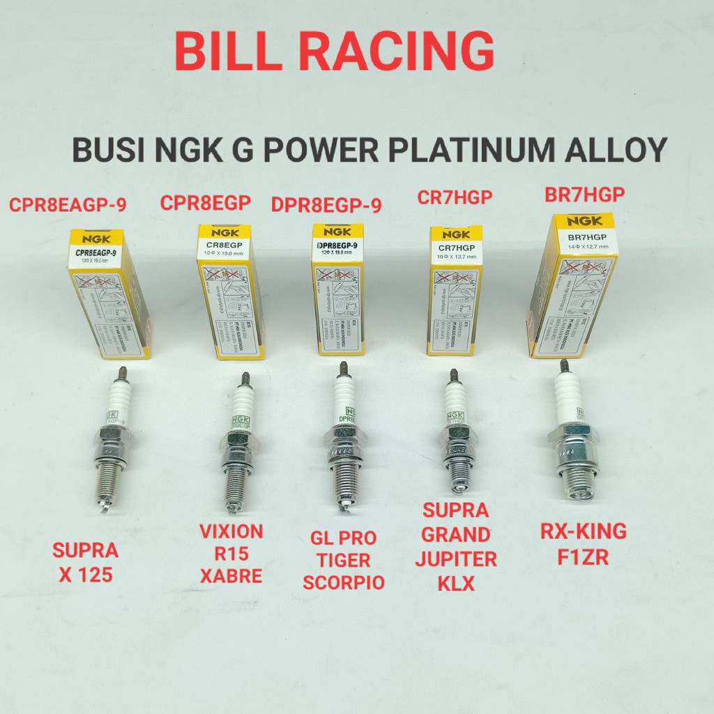 BUSI MOTOR NGK G POWER PLATINUM ALLOY